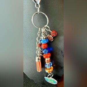 Florida Gators Beaded Keychain Purse Bag Charms NCAA